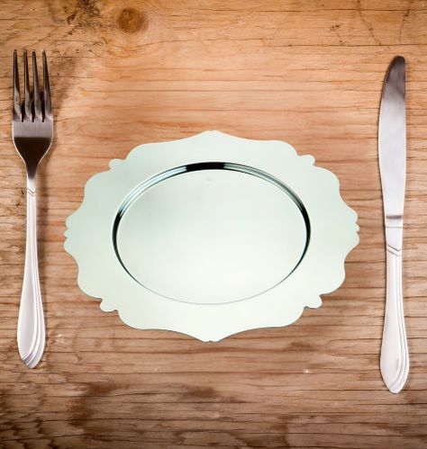 Set de 3 Plato Base Decorativo 33cm Eventos Mesa Jhn-2