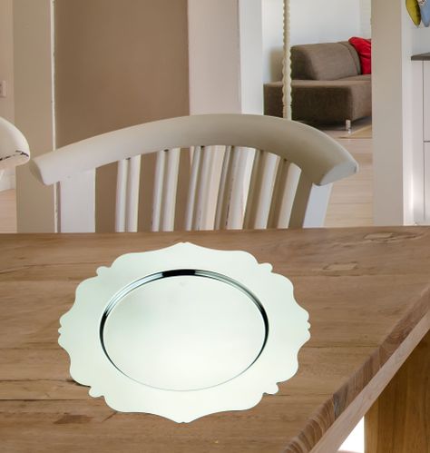 Set de 3 Plato Base Decorativo 33cm Eventos Mesa Jhn-3