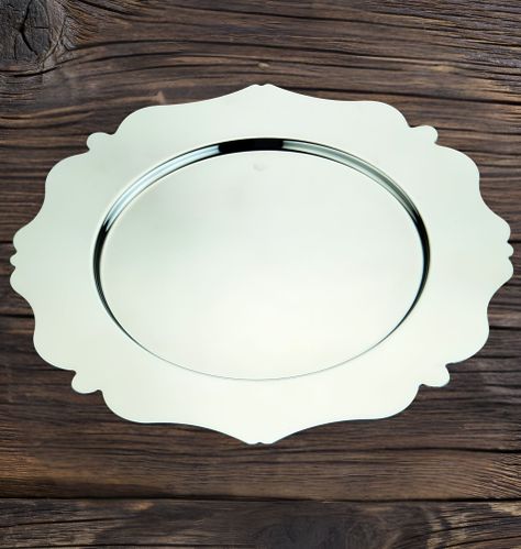 Set de 3 Plato Base Decorativo 33cm Eventos Mesa Jhn-6