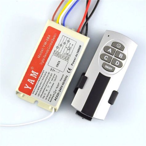 Interruptor Inalámbrico Pared Switch Cuatro Vías Rondon-7