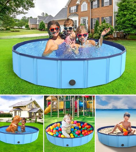 Piscina Pileta Plegable Para Mascotas Y Niños 160x30cm Jhn-4