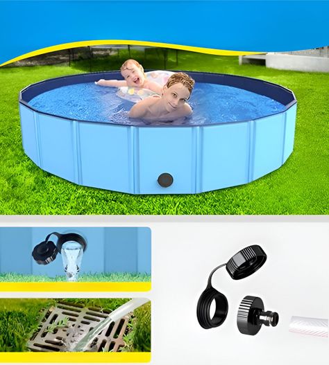 Piscina Pileta Plegable Para Mascotas Y Niños 160x30cm Jhn-6