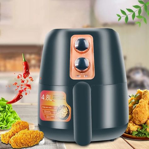 Freidora Aire Sin Aceite Papas Fritas Carne Verduras Rondon-5