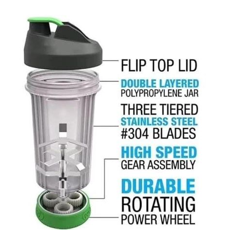 Batidora Manual Portátil Vaso Cuchilla Mezclar Rondon-4