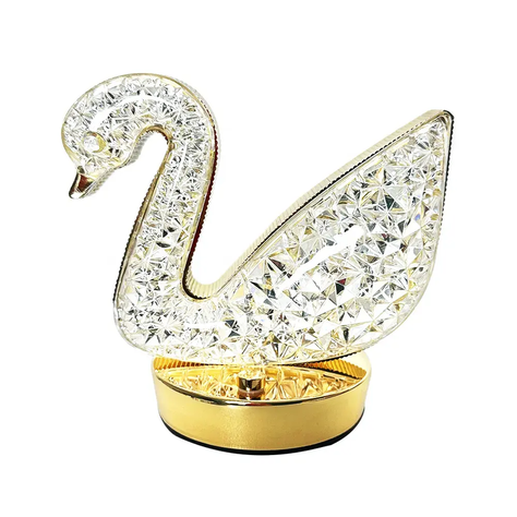 Lampara Iluminacion Cristal Flamingo USB Moderna Lau-0