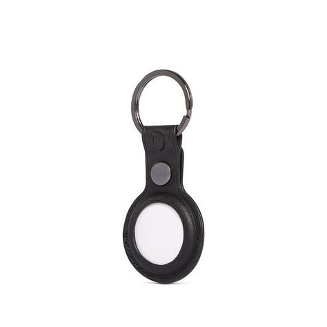 Llavero de cuero para AirTag - Negro-2