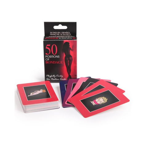 JUEGO DE CARTAS 50 POSTURAS DEL BONDAGE-0