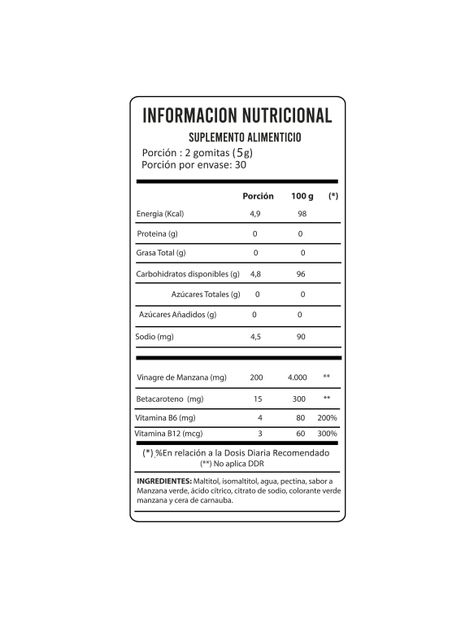 Biotina Hair Nail Skin 0% Azúcar  + Detox Vinagre de Manzana-2