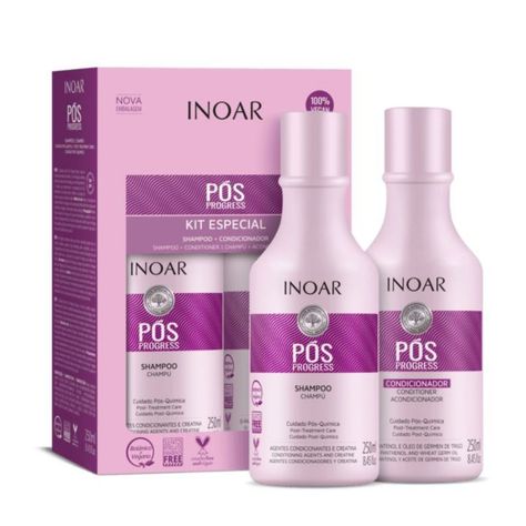Kit Duo Shampoo Y Acondicionador Inoar Pos Progress 250gr-0