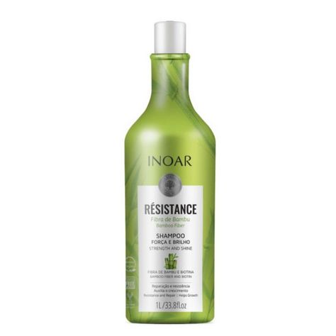 Set Résistance Inoar Shampoo Y Acondicionador Fibra de Bambu 1LT-2