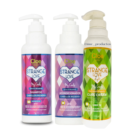 Set X3 Strange Love Definidor De Rizos LIGHT  Cloe Professional-0