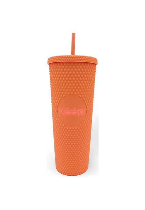 Vaso Tumbler Venti Con Bombilla 710ml Keep Naranja-0