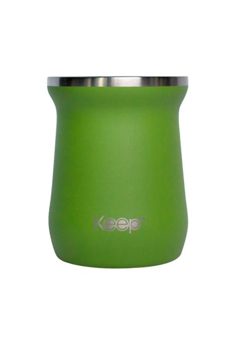 Vaso Mate Acero Inoxidable Hammered Keep 300ml Verde-0