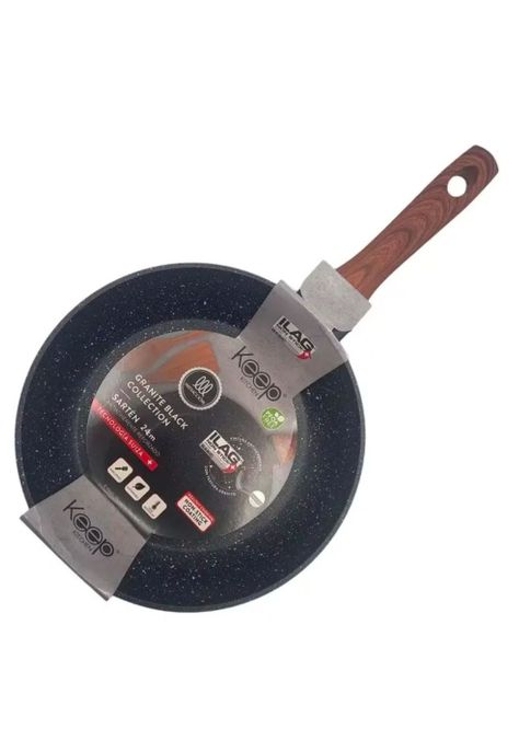 Sartén Antiadherente Keep 24cm Granite Black Collection-0