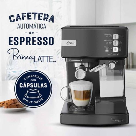 Cafetera Automatica Oster Prima Latte Negra-2