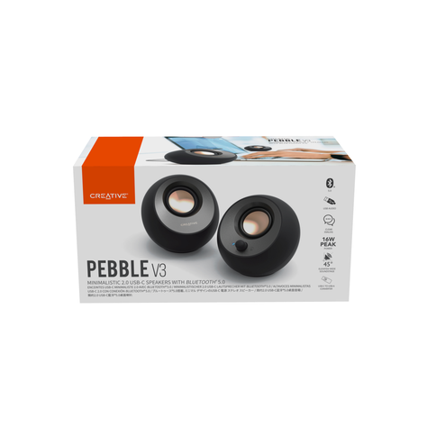 Parlante Creative Pebble V3  Bluetooth 5.0-9