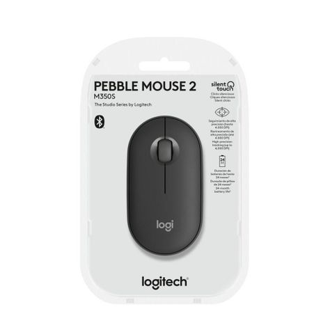 Mouse Logitech Pebble 2 Grafito M350S-2