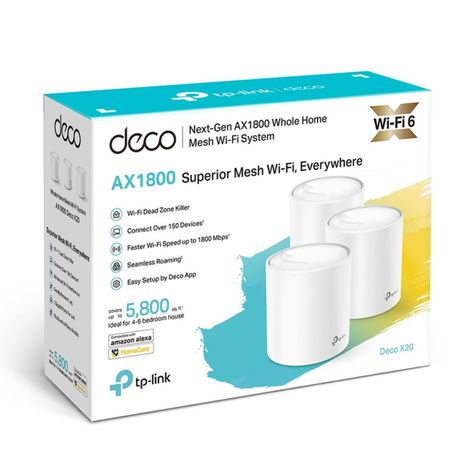 Sistema Tp-Link Mesh Deco X20 WiFi 6 AX1800  3 pack-2