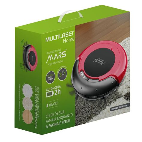 Aspiradora Robot Multilaser Mars 3 en 1 HO041-1