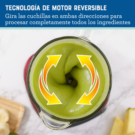Licuadora Oster Tecnologia Reversible 3 Vel y Pulso Roja-4