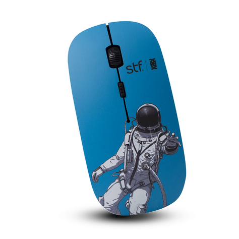 Pack 3 En 1 STF  Mouse Audifono Mouse Pad Astronauta-2