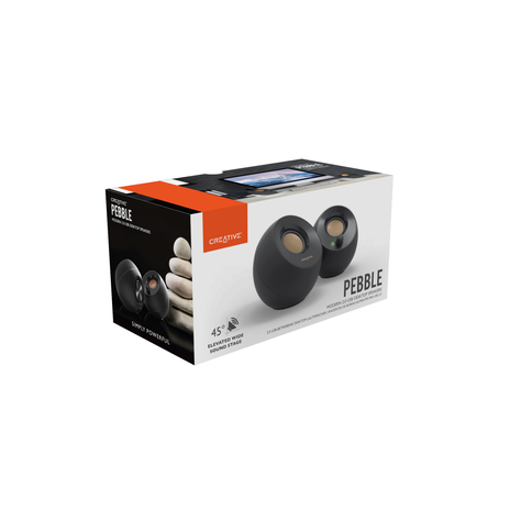 Parlante Creative Pebble Negro-5