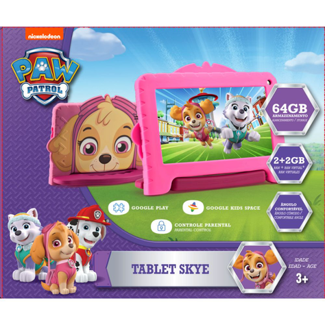Tablet Para Niños Paw Patrol Skye 2-64 GB 7 Pulg Multilaser-2