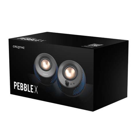 Parlante Creative Pebble X Negro MF1715-1