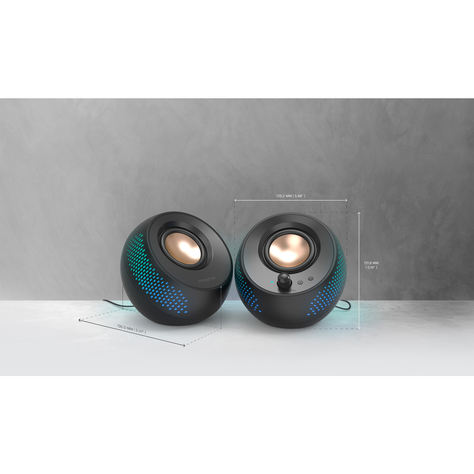 Parlante Creative Pebble X Negro MF1715-3