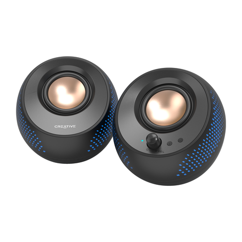 Parlante Creative Pebble X Negro MF1715-7