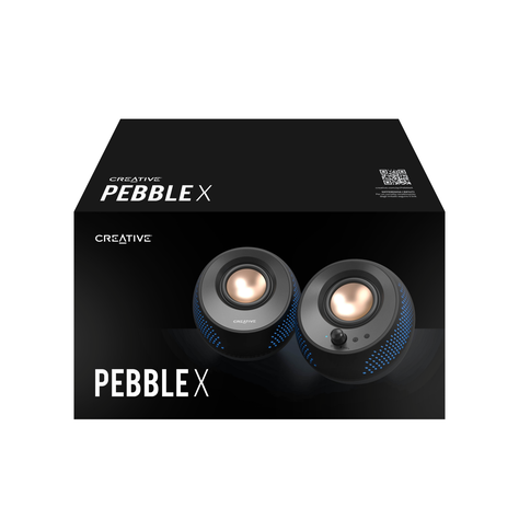 Parlante Creative Pebble X Negro MF1715-8