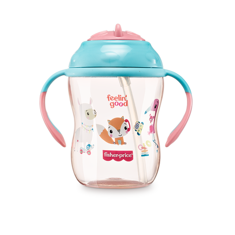 Vaso Bombilla First Moments 270 ml Fisher Price Rosa BB1017-0