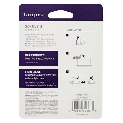 Pack de Tapas para Webcam Targus - 3 AWH012-3