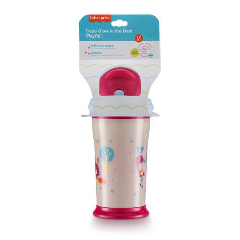 Vaso Playful Fisher Price Glow Dark Rosa Planet BB1129-2