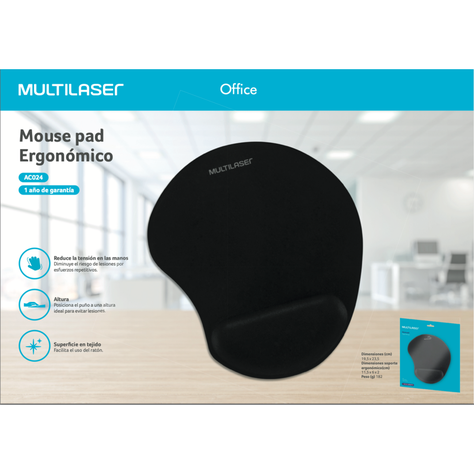 Mouse Pad Ergonomico Gel Multi AC024-1