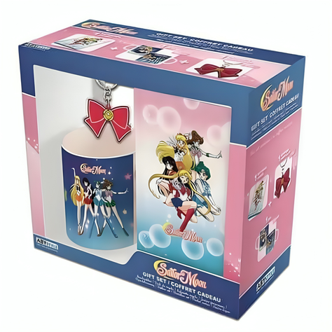 SET DE REGALO DE SAILOR MOON TAZA + NOTEBOOK + LLAVERO-1