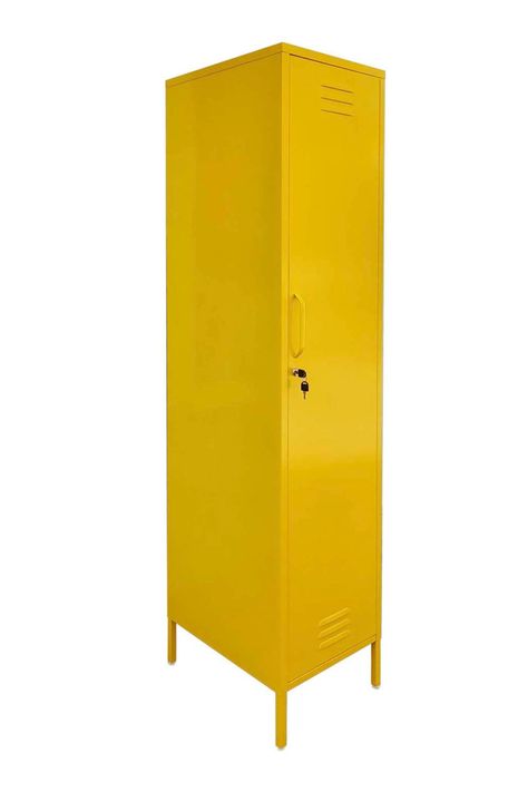 Locker Casa Amarillo Repisas Regulables y Barra-2