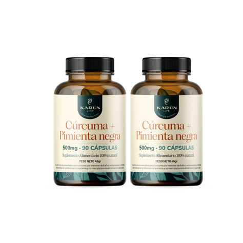 Curcuma Premium Pack  - 2 Frascos (180 Capsuslas) Karun Life-0
