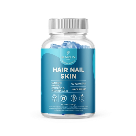 Gomitas Biotina Hair Nails & Skin Gomitas 60 U Karun Life-0