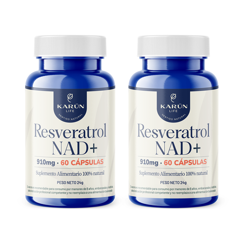 Pack Doble Resveratrol Nad+ 120 Capsulas Karun Life-0