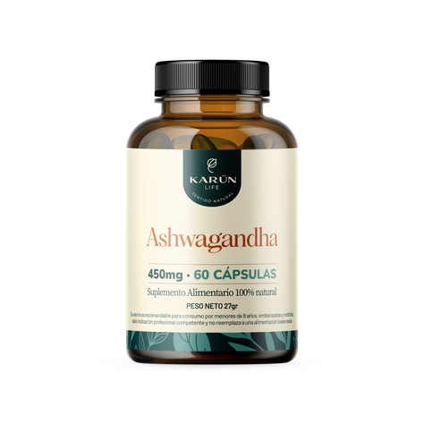 Ashwagandha 450 Mg 60 Cáp Estado Mental Optimo Karun Life-0