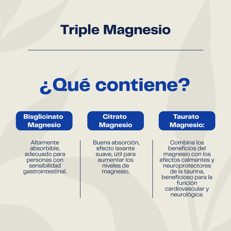 Triple Magnesio Bisglicinato, Citrato , Taurato 400mg 60 Cap Karun Life-2