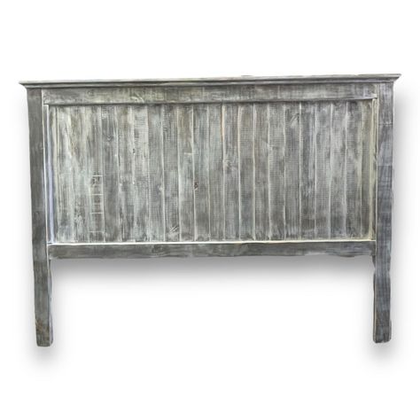 RESPALDO RUSTICO GRIS PIEDRA DECAPADO QUEEN-0