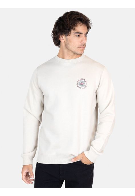 Poleron CR Flamingo Beige Hombre Maui And Sons-0