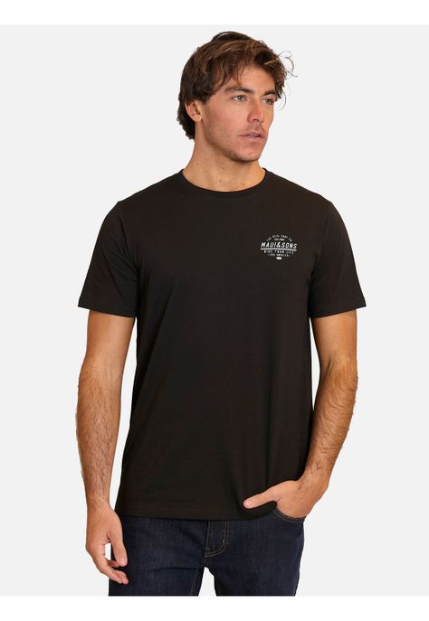 Polera MC Wheels Day Negro Hombre Maui And Sons-0