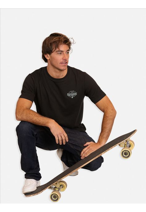 Polera MC Wheels Day Negro Hombre Maui And Sons-2