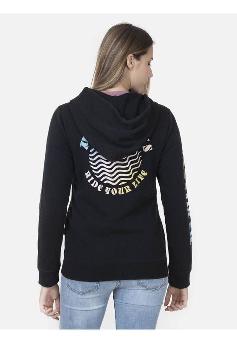 Fullzipper Mujer ONDAS FULL ZIPPER Negro Maui and Sons-1