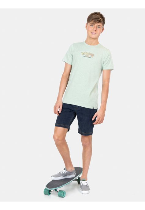 Polera MC Surfing Island Verde Infantil Maui And Sons-3