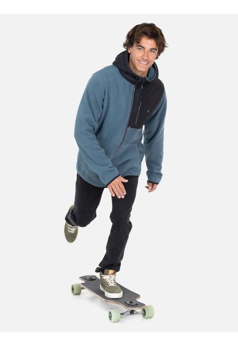 Poleron Micropolar TikiTik Celeste Hombre Maui And Sons-3