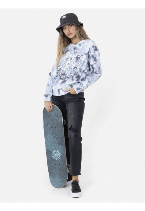 Poleron Deep on the Ocean Mujer Multicolor Maui and Sons-3